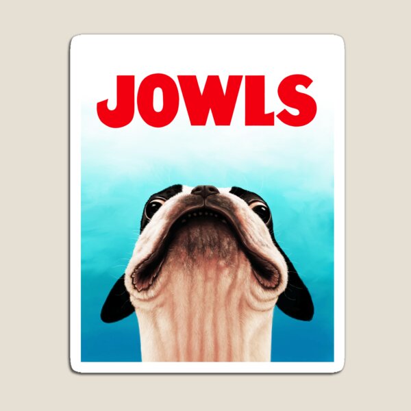 Aperçu de l'œuvre Affiche Jowls Boston Terrier créée et vendue par toadbriar.
