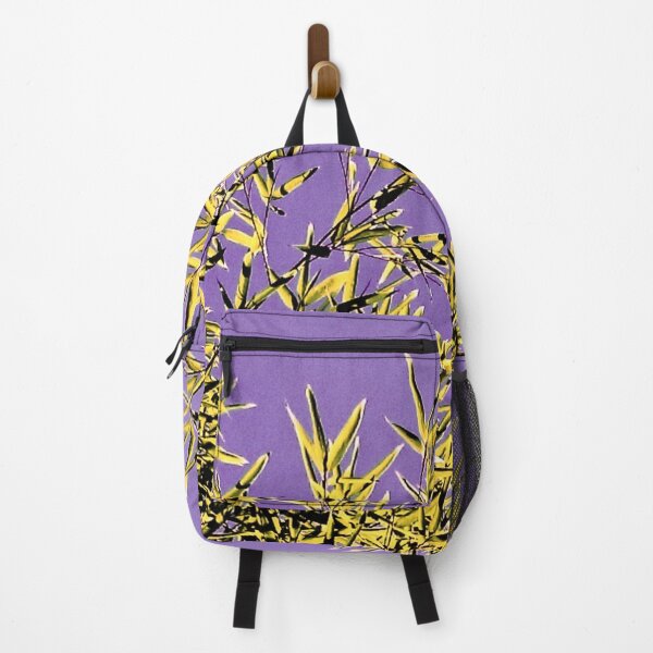 Item preview, ILYASS 5 bamboo leaves branches sky nature purple yellow tree majesty icy designed and sold by dragonemma.