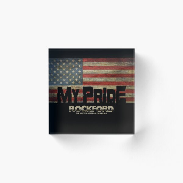 My home city from United States, Illinois, Rockford Acrylic Block