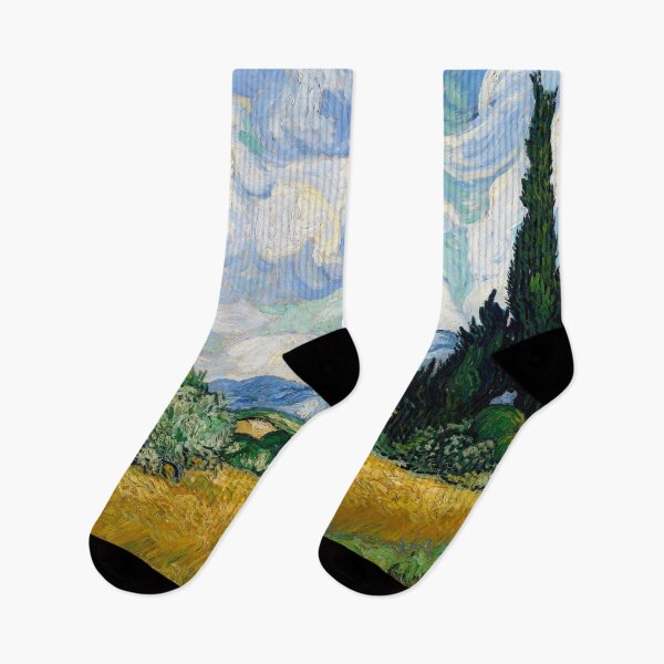 Item preview, Wheat Field with Cypresses - Vincent van Gogh designed and sold by maryedenoa.