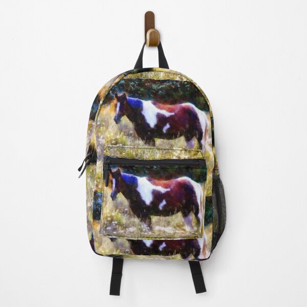 Item preview, Paint Horse in a Meadow of wildflowers Summer designed and sold by JanineRileyArt.