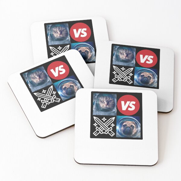 Item preview, Cat vs. Dog | Cat versus dog in space designed and sold by Designschmiede.