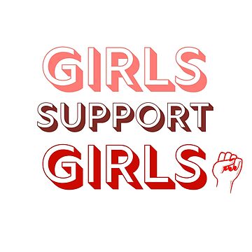 Girls Support Girls Sticker — Lettering Works