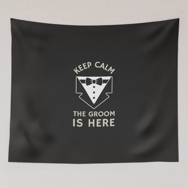 Item preview, KEEP CALM THE GROOM IS HERE designed and sold by EsmoozyDMaestro.