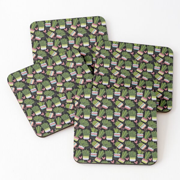 Item preview, Green Cactus Pattern Black Mask designed and sold by Marstore.