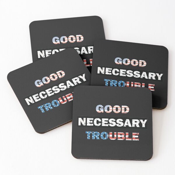 Item preview, Good Necessary Trouble America- American Flag designed and sold by EvaWolf.