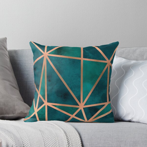 Item preview, Copper and Emerald Geometric Design designed and sold by Blue-Banana.