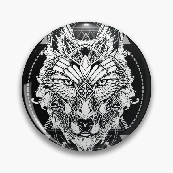 Item preview, Geometric Shiny Wolf designed and sold by VibrantGifts.
