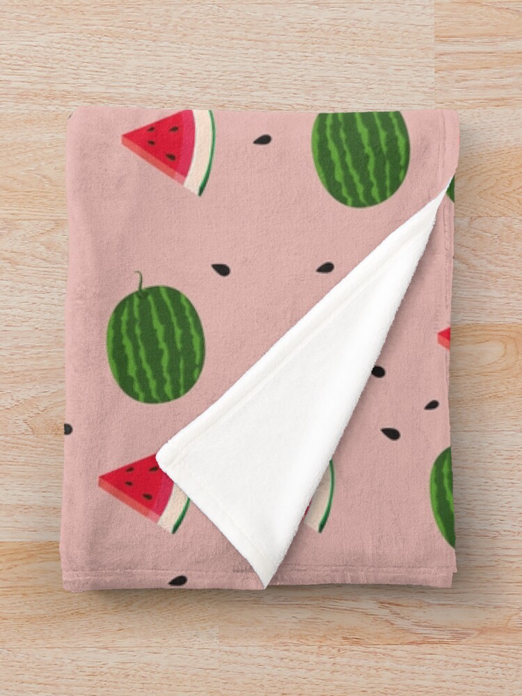Thumbnail 3 of 6, Throw Blanket, Watermelon Pattern designed and sold by bynole.