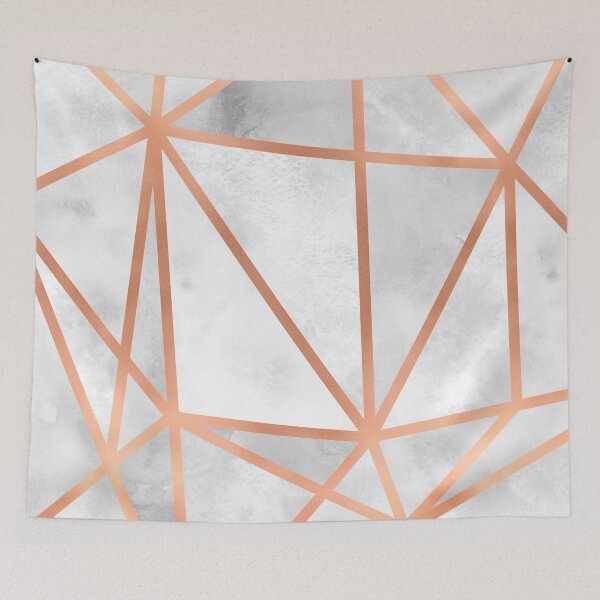 Item preview, White & Copper Geo designed and sold by Blue-Banana.