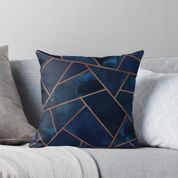 Item preview, Navy & Copper Geo designed and sold by Blue-Banana.