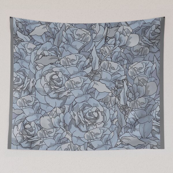 Item preview, Dusty Blue Lisianthus Ink Flower  designed and sold by CiuriTee.