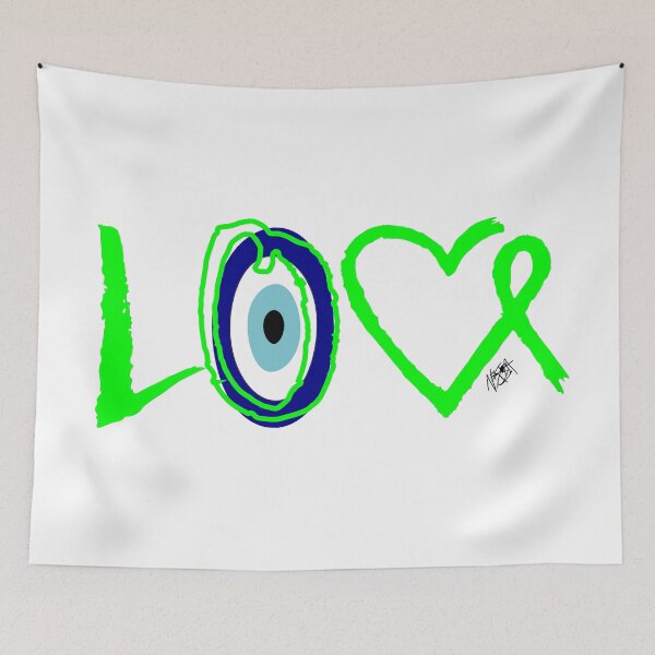 Item preview, LIME GREEN AWARENESS LOVE ICON designed and sold by Nerissa E Balland.
