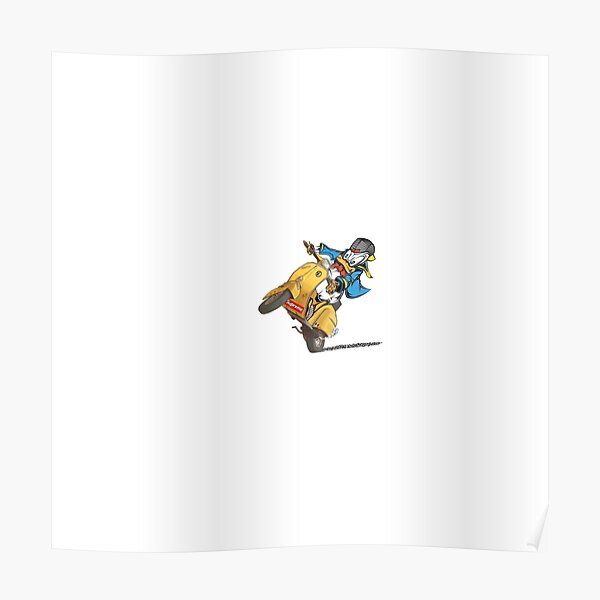 Vespa Donald Duck Poster