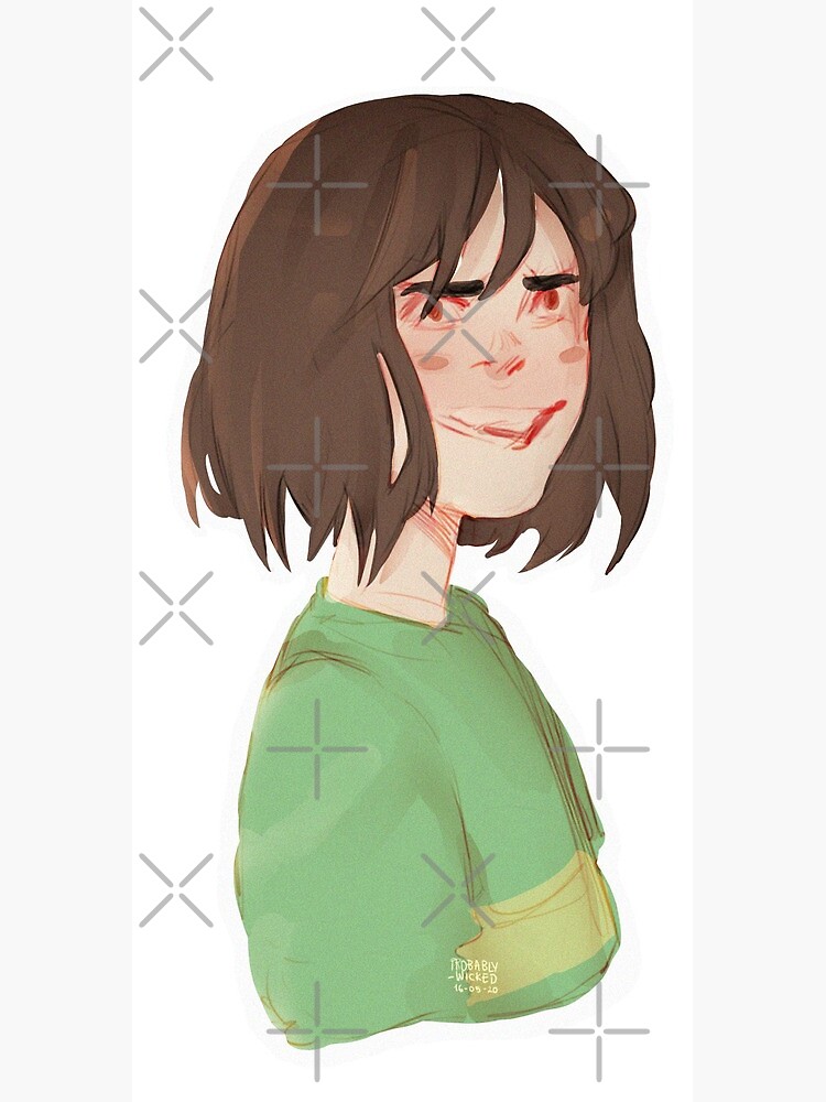 Chara, Undertale Greeting Card for Sale by probably-wicked