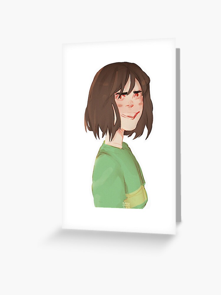 Chara, Undertale Greeting Card for Sale by probably-wicked