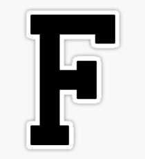 Letter F Stickers Redbubble