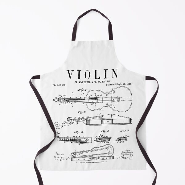 Item preview, Violin Old Vintage Patent Drawing Print designed and sold by GrandeDuc.
