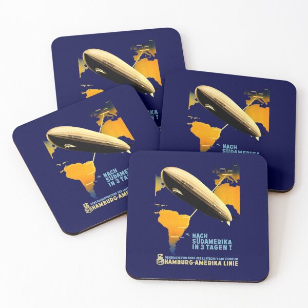 Item preview, FLY ZEPPELIN - BERLIN TO BUENOS AIRES - ADVERT designed and sold by ThrowbackAds.