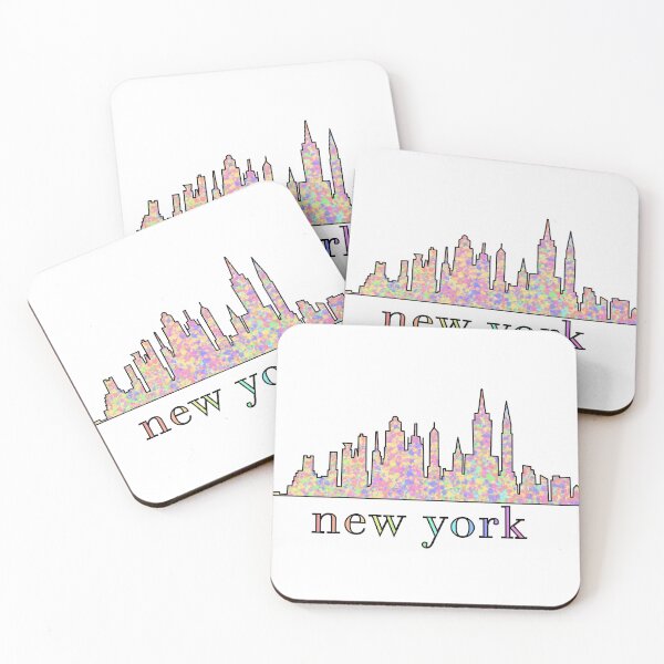 Artikelvorschau, New York Aquarell Skyline entworfen und verkauft von charloottttee.