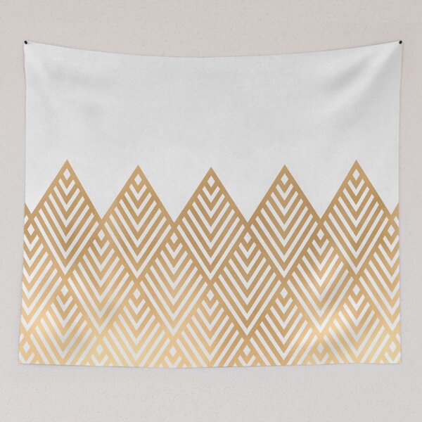 Item preview, Geometric White & Gold designed and sold by Blue-Banana.