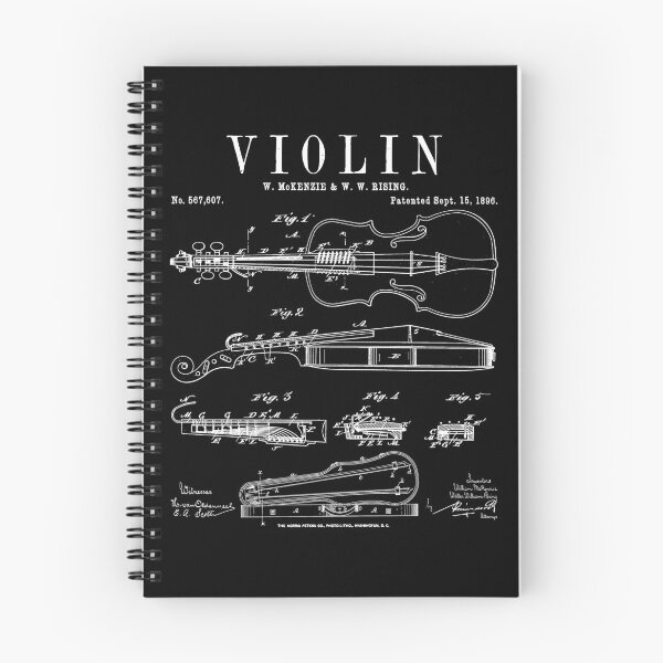 Item preview, Violin Old Vintage Patent Drawing Print designed and sold by GrandeDuc.