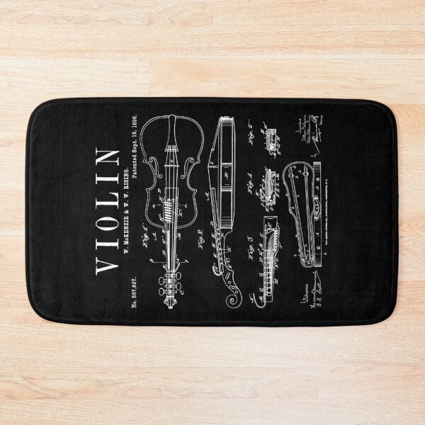 Item preview, Violin Old Vintage Patent Drawing Print designed and sold by GrandeDuc.