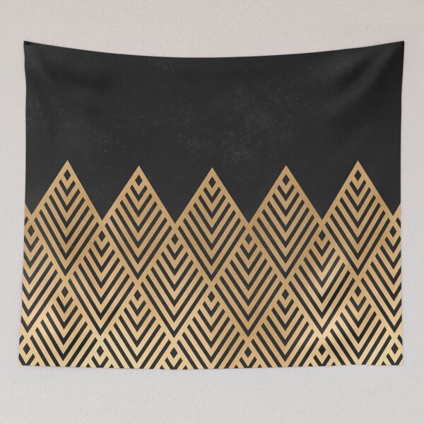 Item preview, Geometric Black and Gold designed and sold by Blue-Banana.