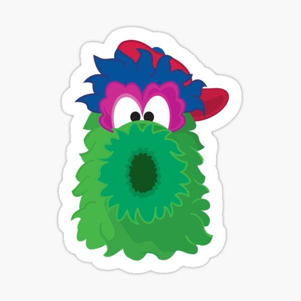 Philly Mascots Sticker Phanatic Gritty Swoosh Franklin 