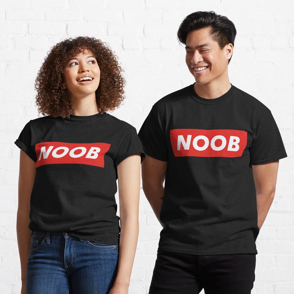 Noob T Shirt By Turtleluc Redbubble - red supreme t shirt robloxfeed supreme