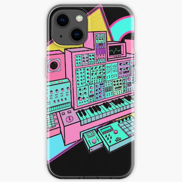 Modular Synthesizer for Synthwave Music Producer iPhone Soft Case