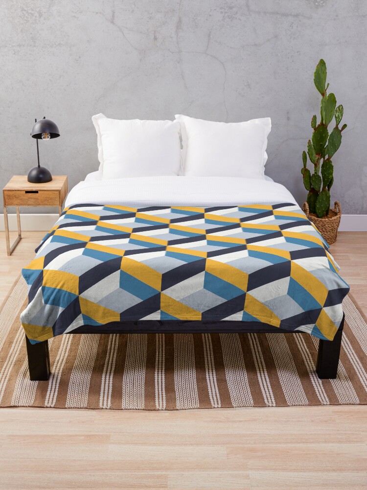 Navy and best sale yellow blanket