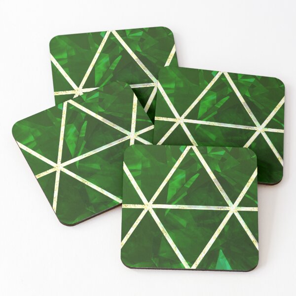Item preview, Dark green emerald geometric  designed and sold by saikonomichi.