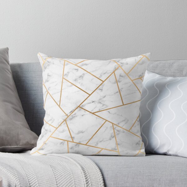 Item preview, White Marble and Gold Geo designed and sold by Blue-Banana.