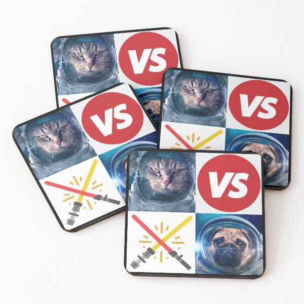 Item preview, Cat vs. Dog | Cat versus dog in space designed and sold by Designschmiede.