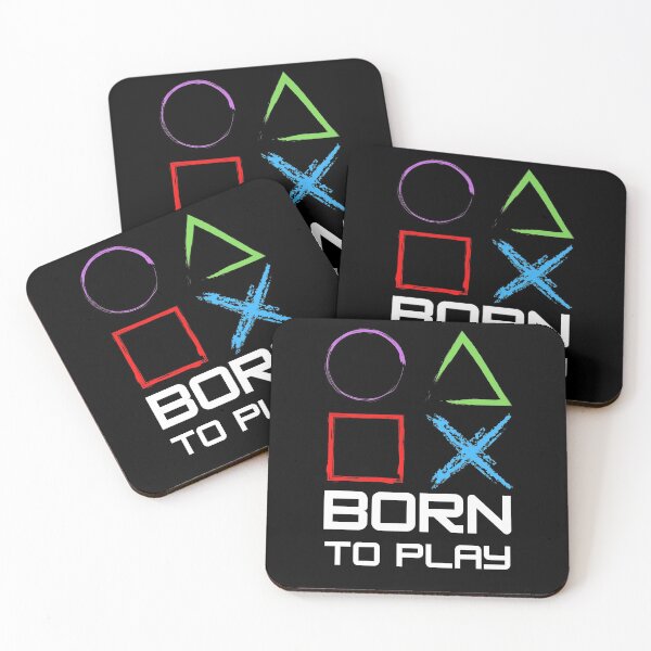 Item preview, BORN TO PLAY color, gamers, text, captions, play, computer games, console  designed and sold by NiceSign.