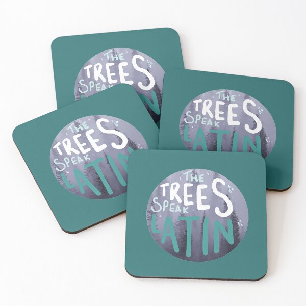 Item preview, The trees speak Latin quote raven cycle designed and sold by Polina-spaghett.