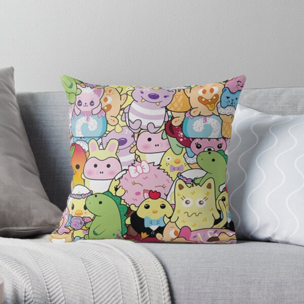 cute art of moriah elizabeth Throw Pillow