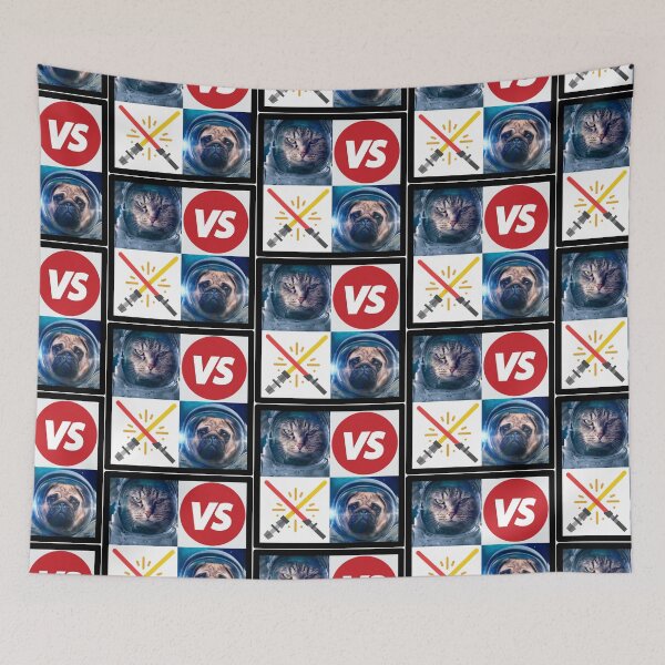 Item preview, Cat vs. Dog | Cat versus dog in space designed and sold by Designschmiede.