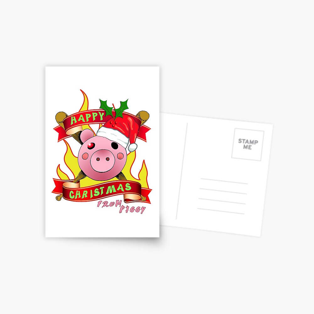 Piggy Roblox Christmas Gamer Gifts Postcard By Freedomcrew Redbubble - piggy roblox gifts