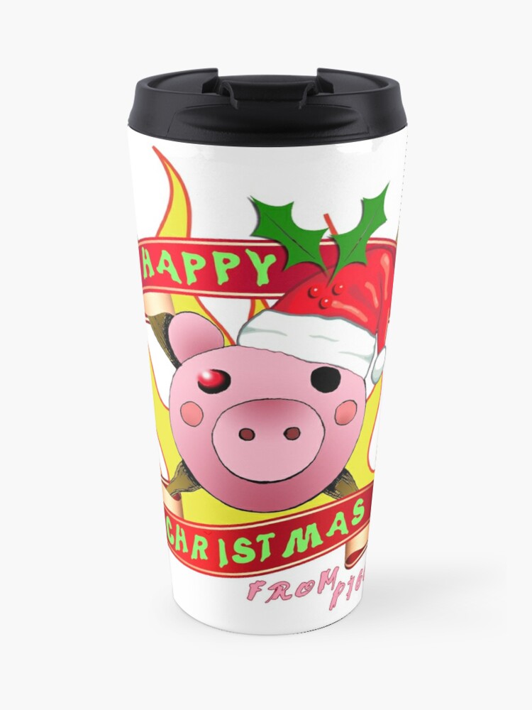 Piggy Roblox Christmas Gamer Gifts Travel Mug By Freedomcrew Redbubble - piggy facts roblox