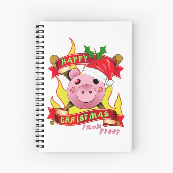 Piggy Roblox Christmas Gamer Gifts Spiral Notebook