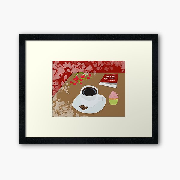 How to make coffee Framed Art Print