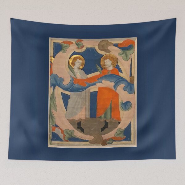 Item preview, Medieval Manuscript Illustration of Friends designed and sold by ricoflinn.