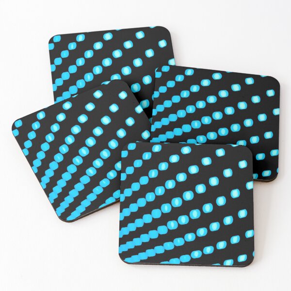Item preview, Blue Neon Light Canopy Pattern Design designed and sold by OneandHalf.