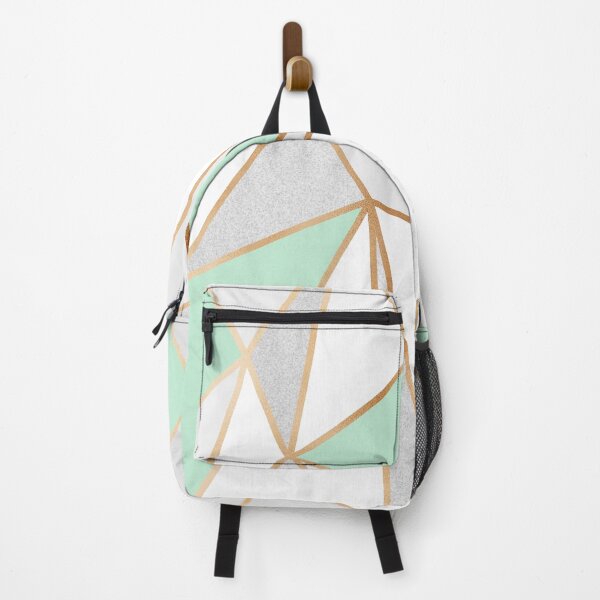 Item preview, Mint Green, Grey & Gold Geo designed and sold by Blue-Banana.