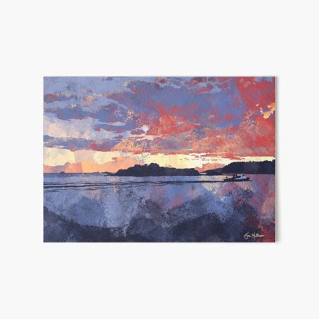 Item preview, Drake's Island Plymouth Sunset Drawing/Illustration designed and sold by Joe Meldrum.