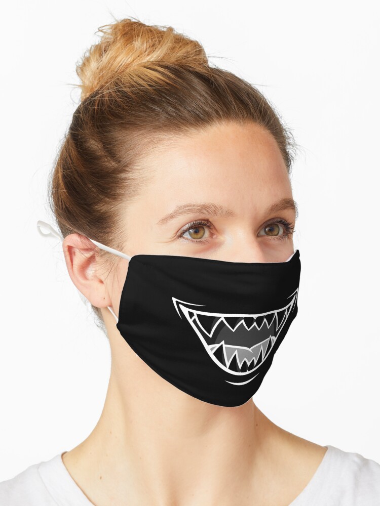Anime Manga Spiky Monster Demon Fang Teeth Mouth Mask for Sale by AdamLink | Redbubble