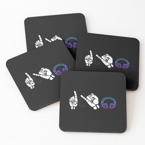 Item preview, DJ, music, DJ headphones, sign language, original gift, cool, fun, designed and sold by Fringuesdemomes.
