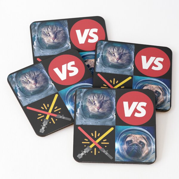 Item preview, Cat vs. Dog | Cat versus dog in space designed and sold by Designschmiede.